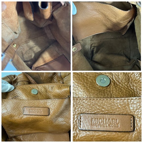 Michael Kors Acorn Ashbury Large Leather Tote, Tan - Picture 12 of 13